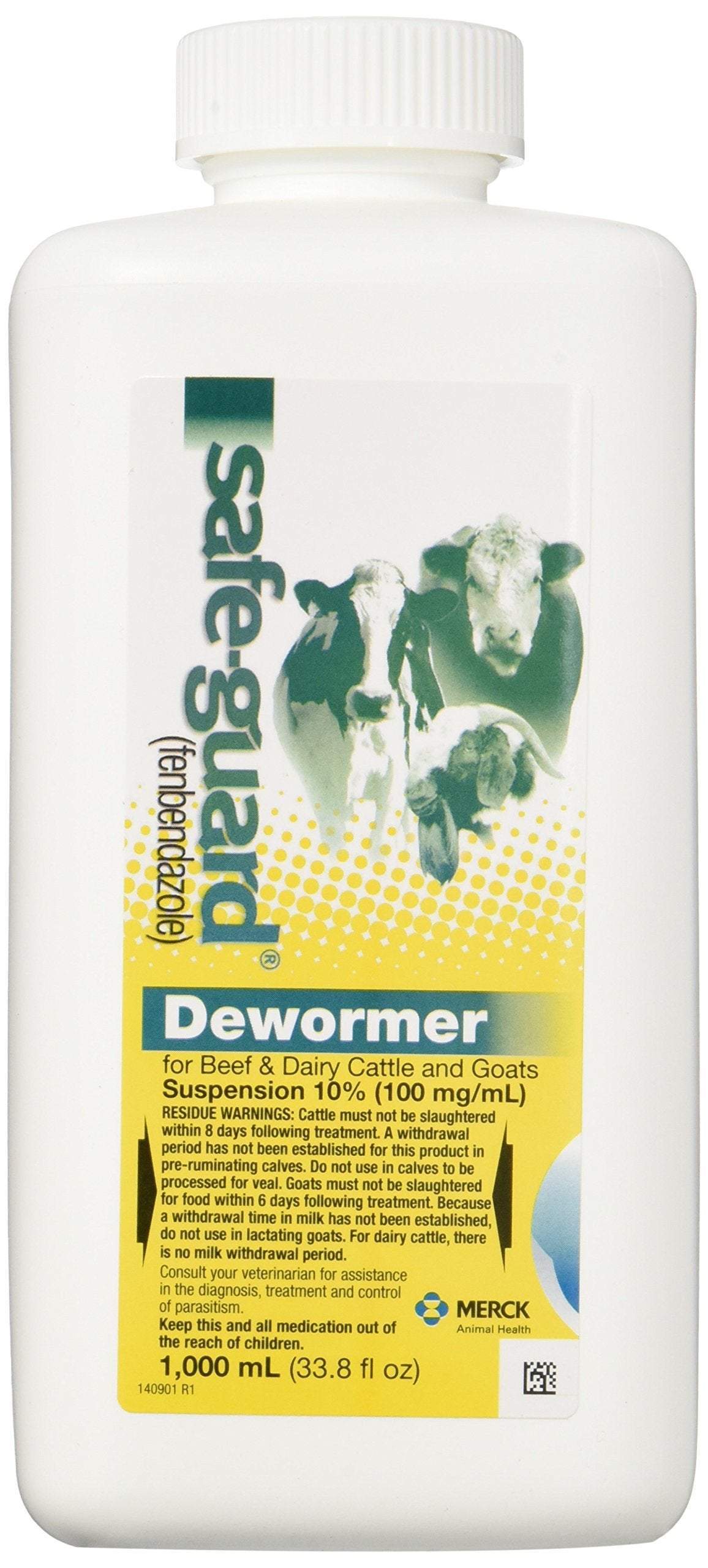 Safe-Guard pour bovins et ovins, suspension orale pratique pour vermifuger