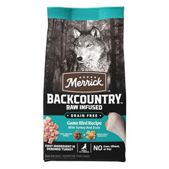 Merrick Backcountry Morceaux crus lyophilisés visibles pour un goût riche.