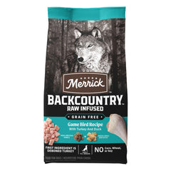 Protéines élevées Merrick Backcountry pour repas équilibré