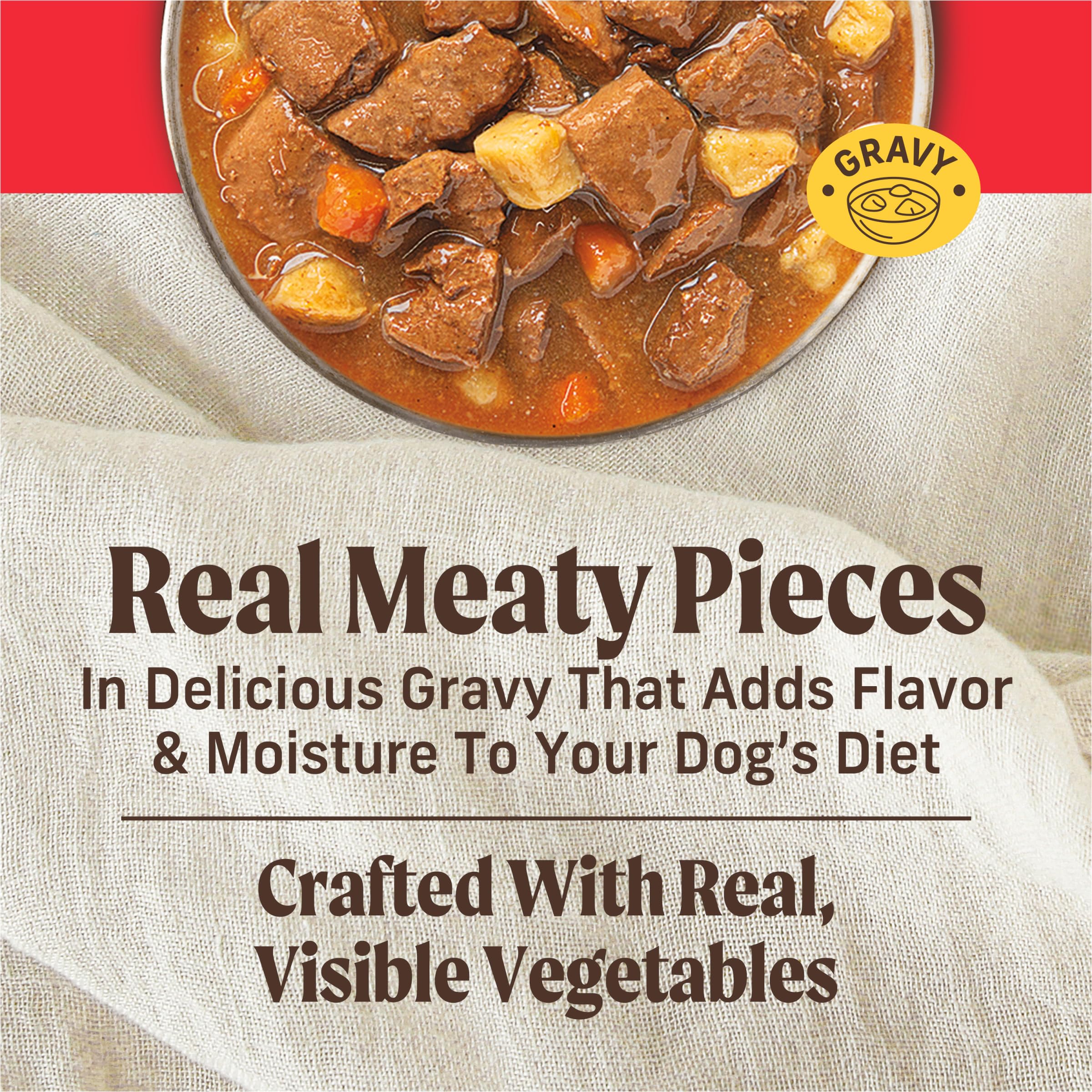 Merrick Pot Roast: boeuf desosse en premier ingredient, source de proteines.