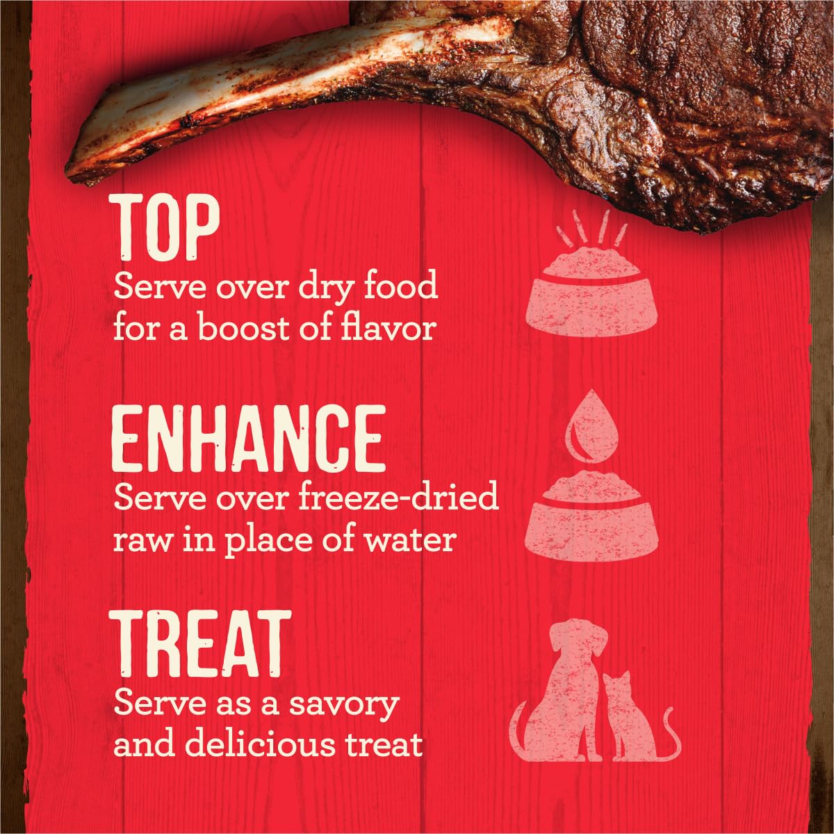 Merrick Bouillon d’Os Bœuf, saveurs douces pour chiens et chats.