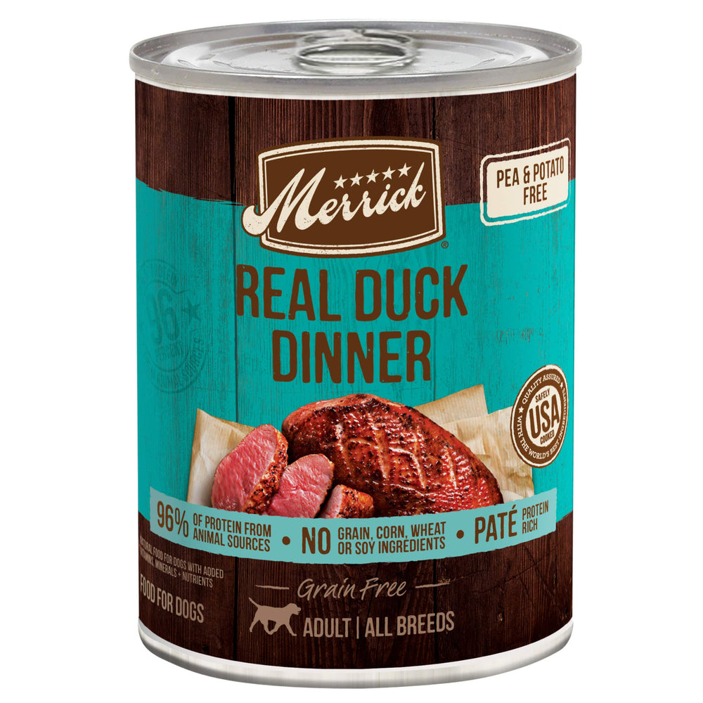 Merrick Dîner au Canard Réel: repas savoureux pour chiens.