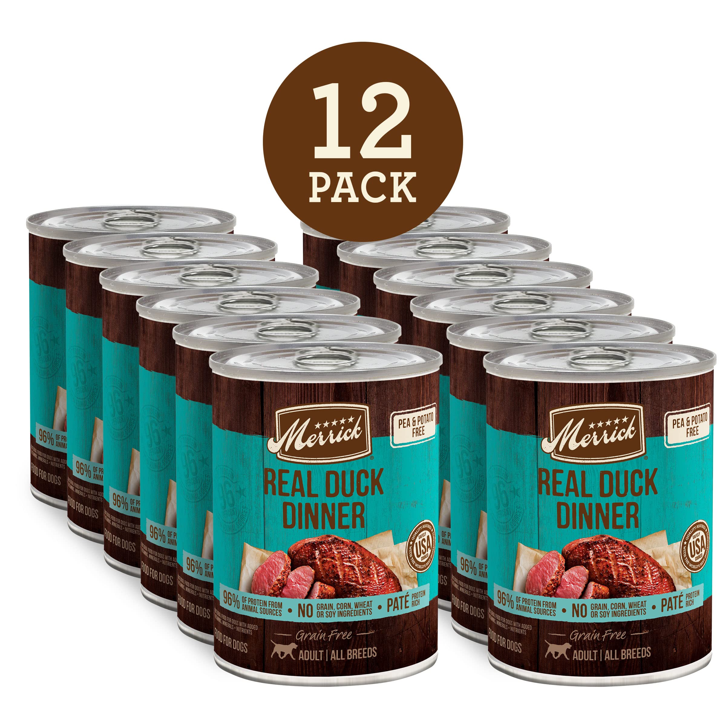 Merrick: 96% protéines d’origine animale pour une nutrition équilibrée.