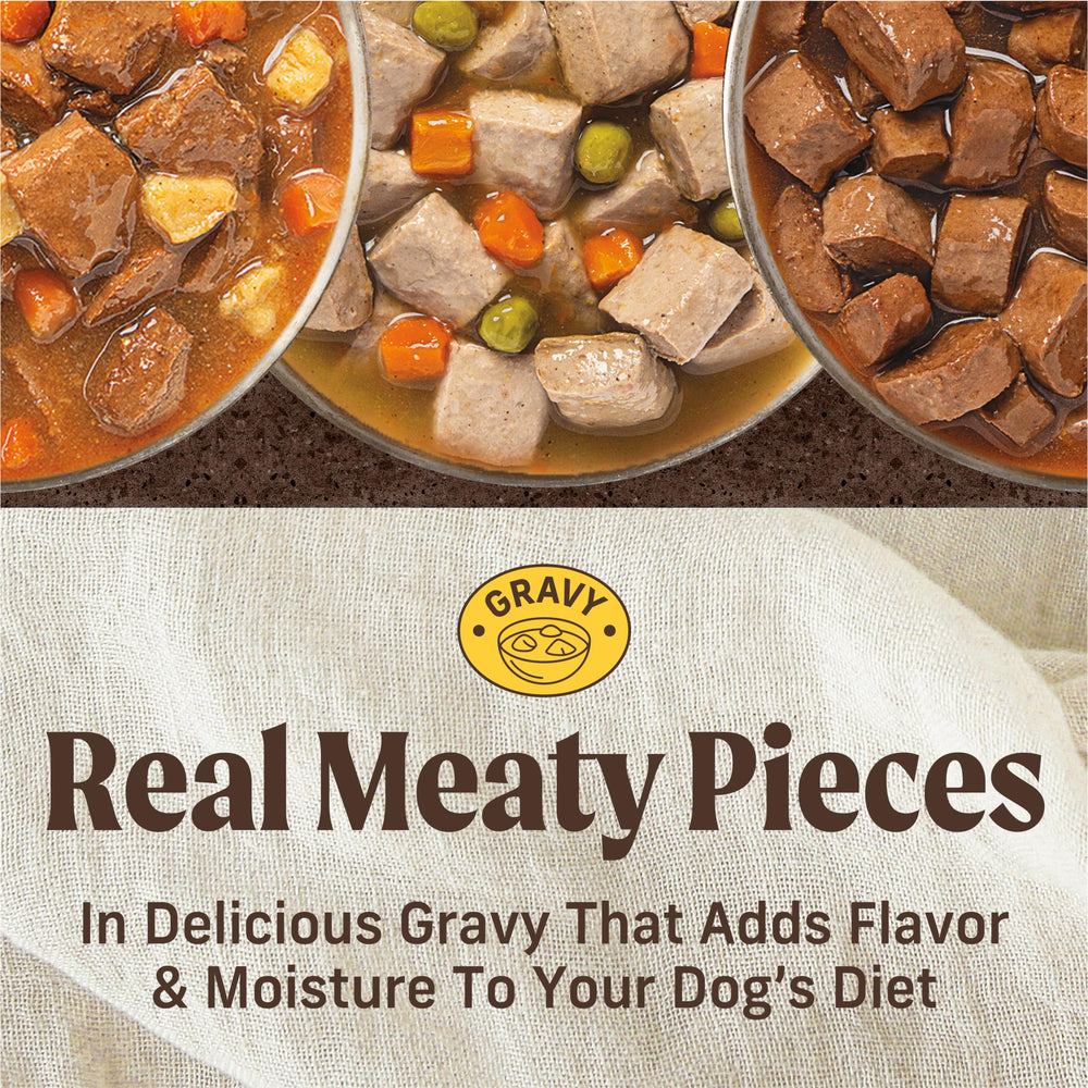 Merrick Diner Steak Texan en conserve pour chien, morceaux appétissants