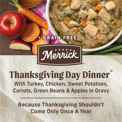 Merrick Dîner: légumes variés comme carottes et haricots verts pour texture naturelle.