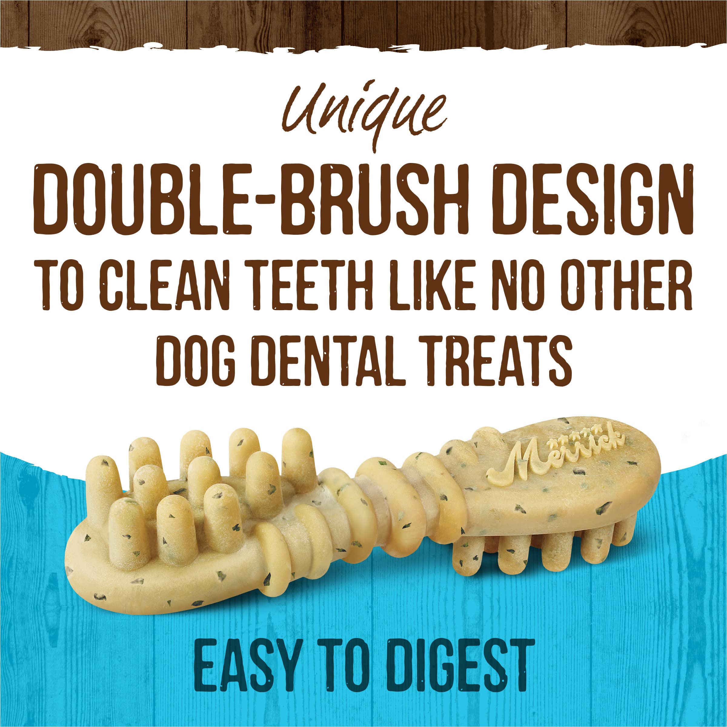 Merrick Fresh Kisses: design double-brossage pour dents propres.