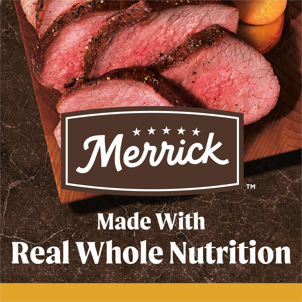 Merrick Equilibre Proteines Lipides Faibles Calories, chien actif.