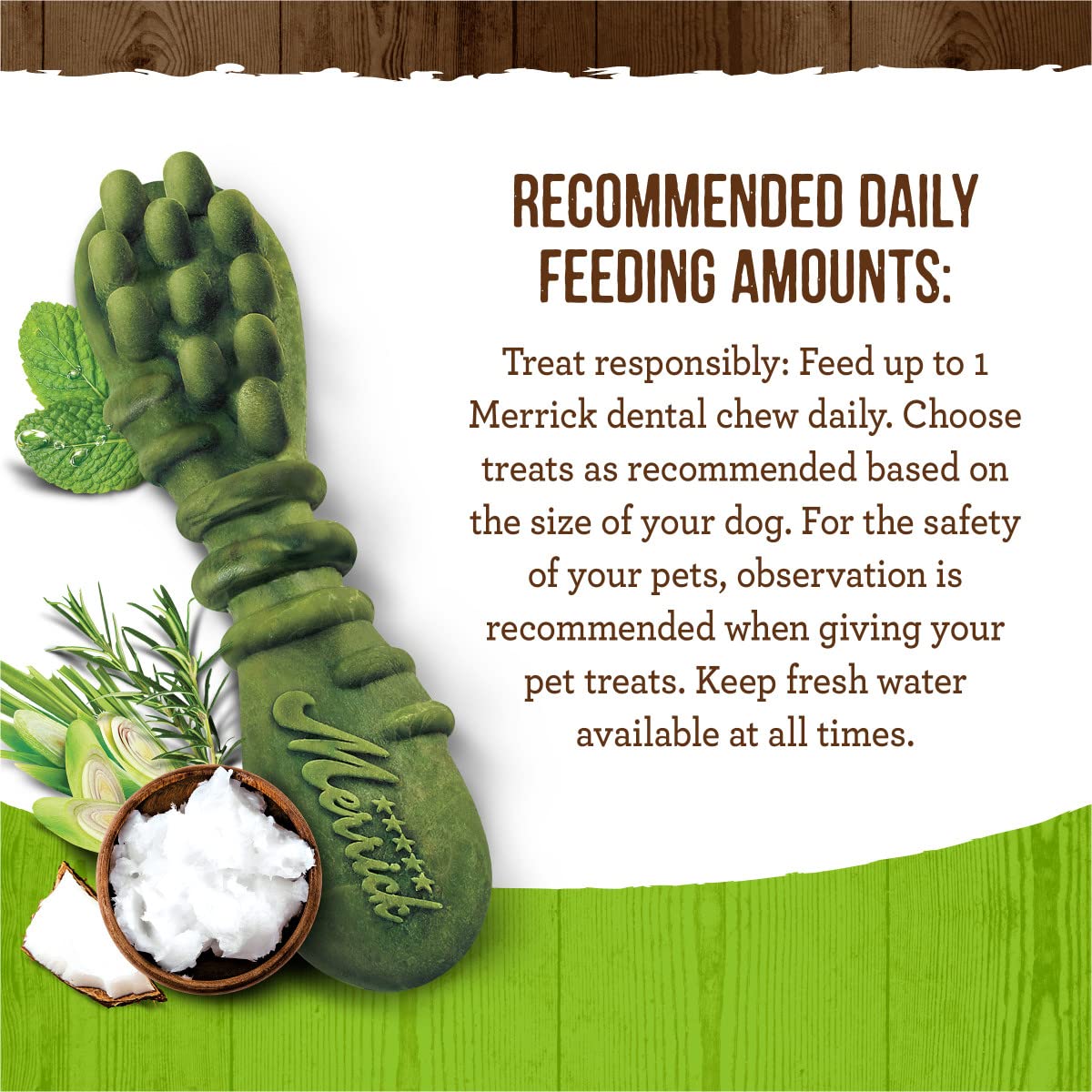 Merrick Fresh Kisses – friandises faciles à digérer pour petits chiens.