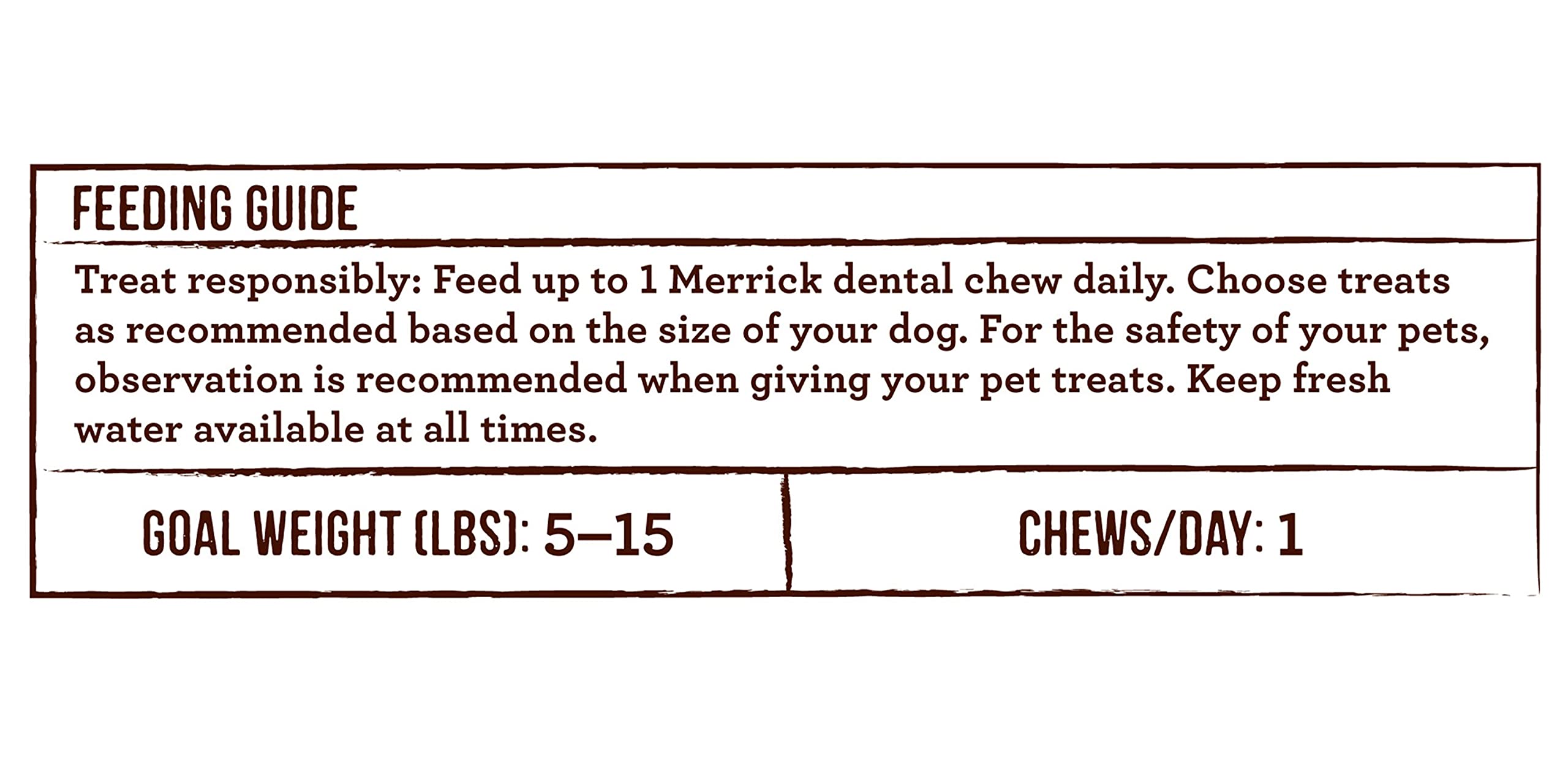 Merrick Fresh Kisses Double-Brush 14 ingrédients naturels, simplicité et qualité.