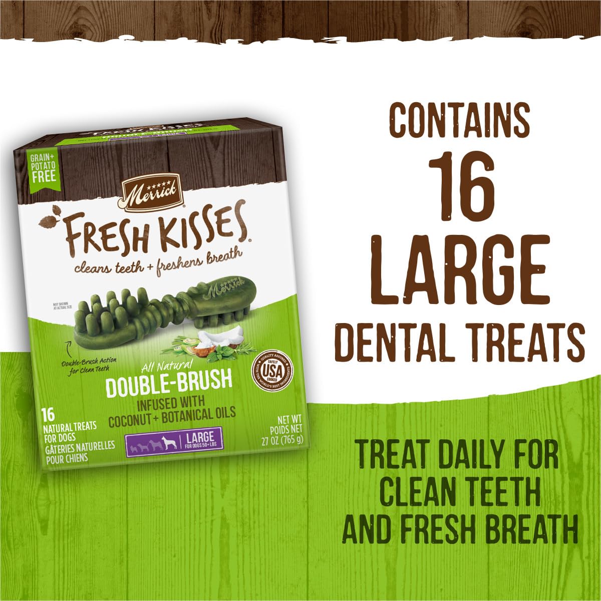 Merrick Fresh Kisses fabriqué aux États‑Unis, qualité domestique.