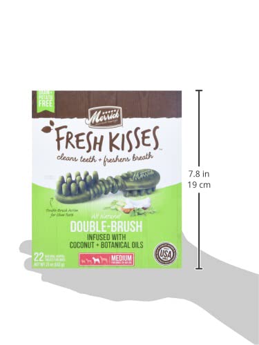 Merrick Fresh Kisses: friandises sans céréales et sans patates pour chiens moyens.
