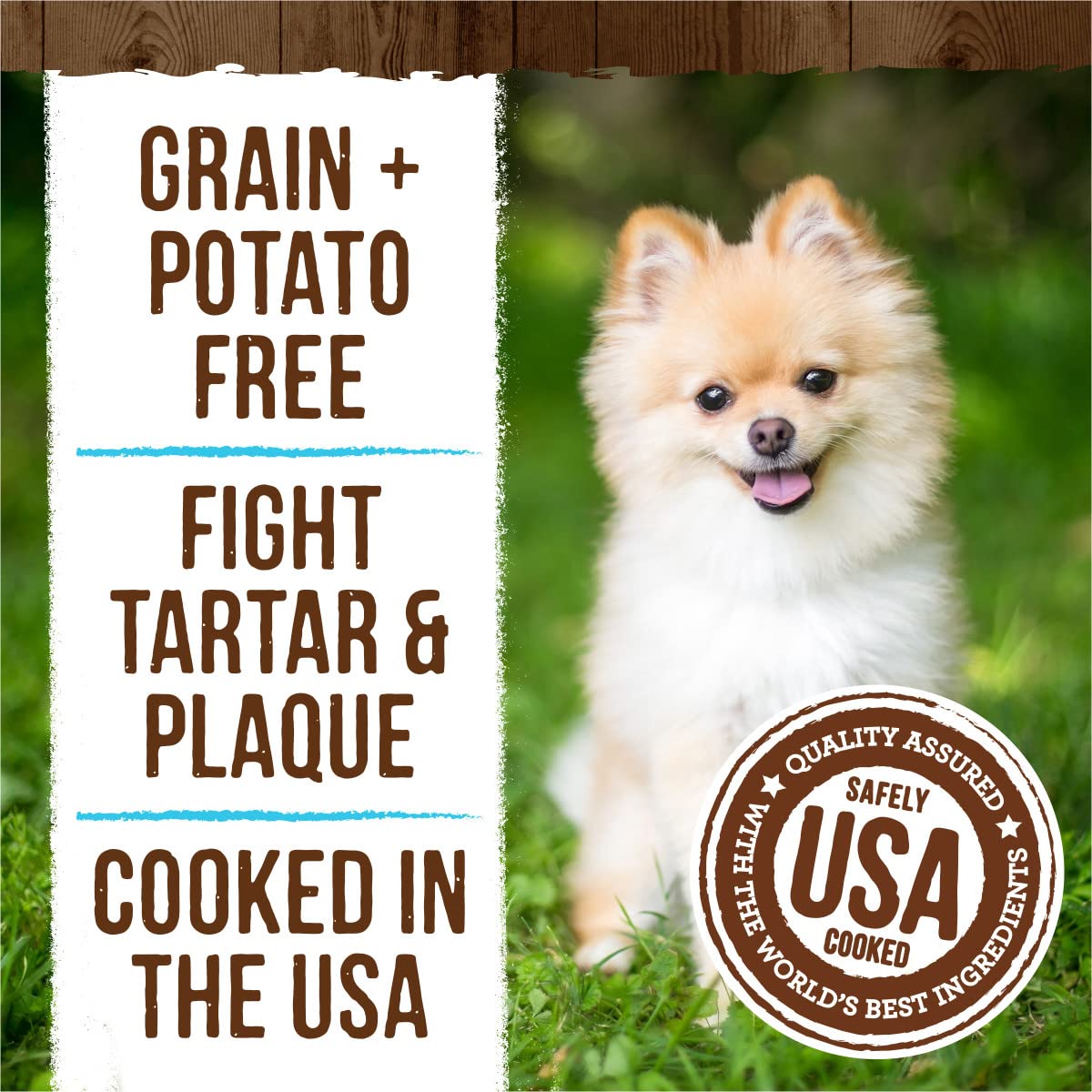 Texture douce et durable pour la mastication quotidienne des petits chiens.
