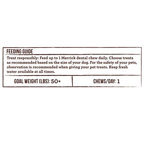 Utilisation quotidienne de Merrick Fresh Kisses: récompense et soin dentaire possible.
