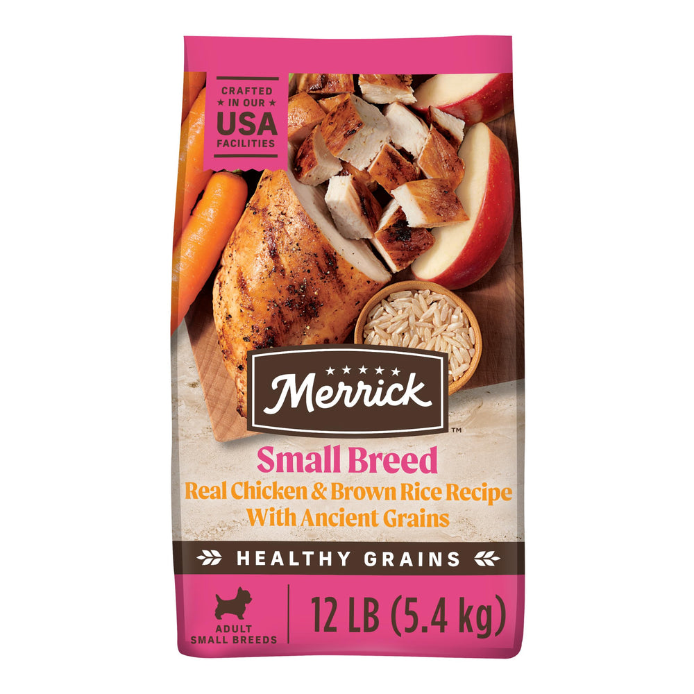 Merrick Healthy Grains, poulet désossé en premier ingrédient pour une nutrition naturelle