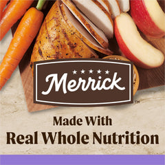 Merrick Healthy Grains: DHA pour développement cérébral sain chez les chiots.