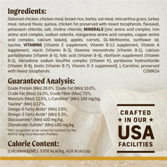 Merrick Healthy Grains oméga6-oméga3 pour peau et pelage.