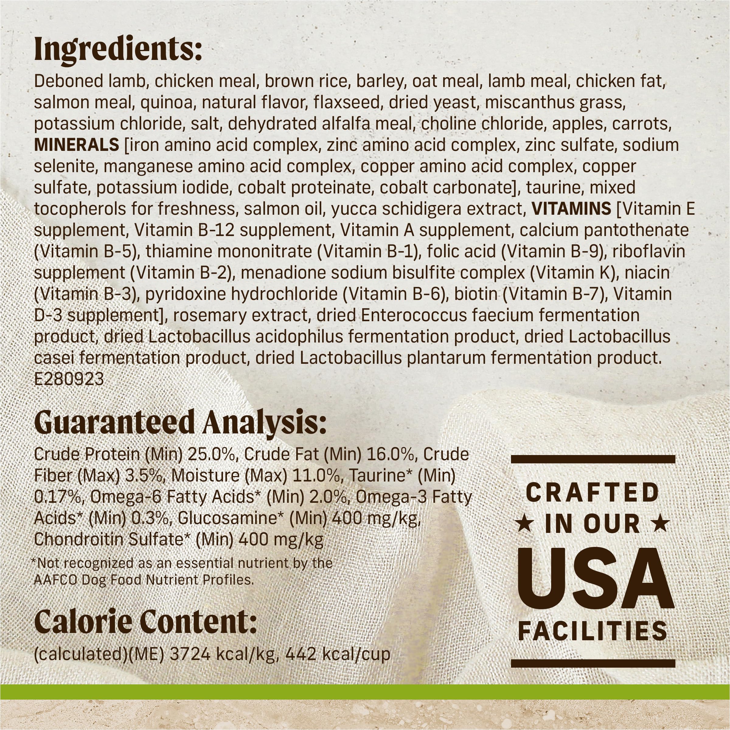 Merrick Healthy Grains sans pommes de terre pour une alternative digeste.
