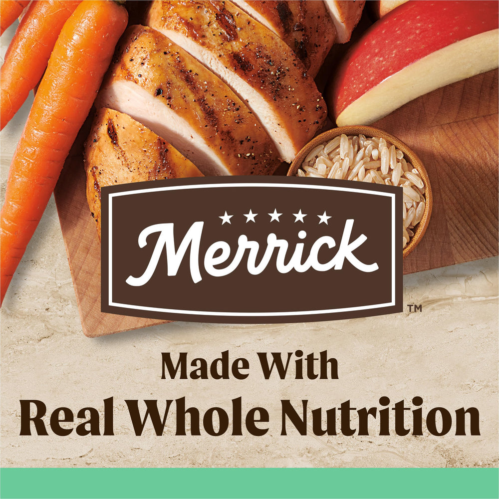 Merrick Healthy Grains Senior – avoine et céréales soutiennent une digestion douce.