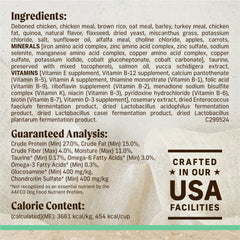 Merrick Healthy Grains Senior – peau et pelage sains grâce à des oméga essentiels.