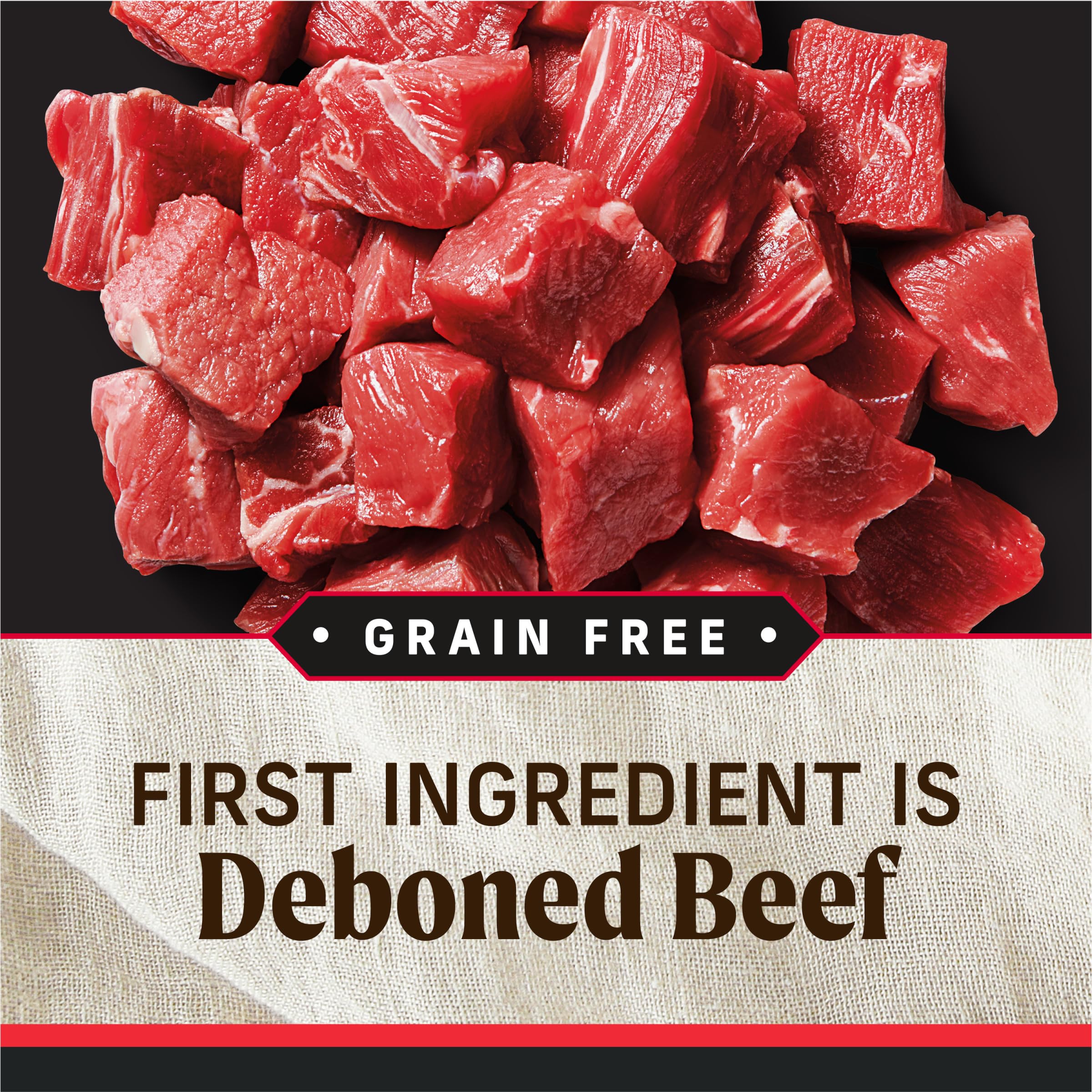 Merrick ingrédients naturels: boeuf, agneau et bison pour un goût riche