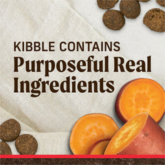 Ingrédients naturels Merrick: boeuf véritable et patates douces.