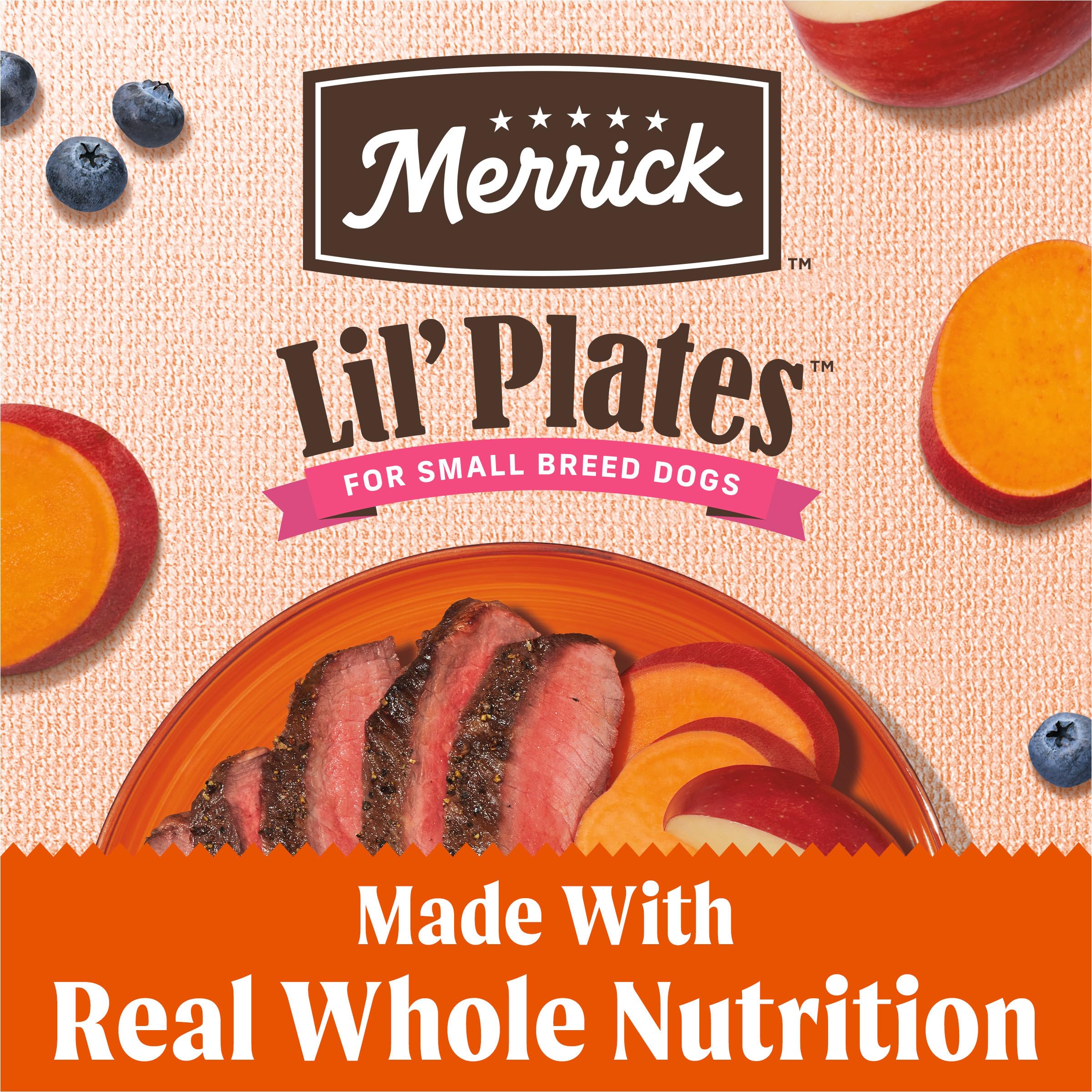 Merrick Lil’ Plates croquettes petites et croustillantes pour petits chiens
