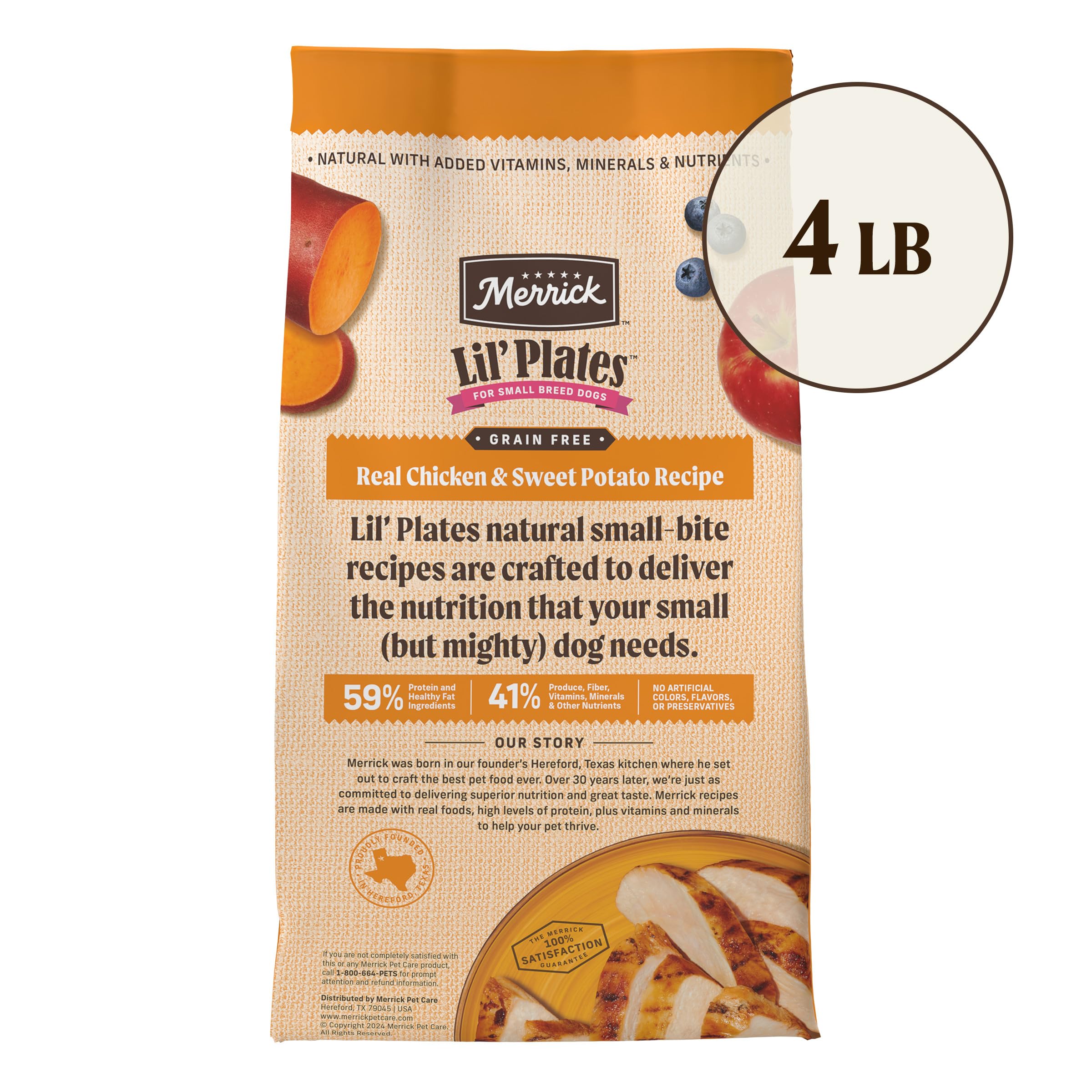 Merrick Lil’ Plates, glucosamine et chondroïtine pour articulations des petits chiens