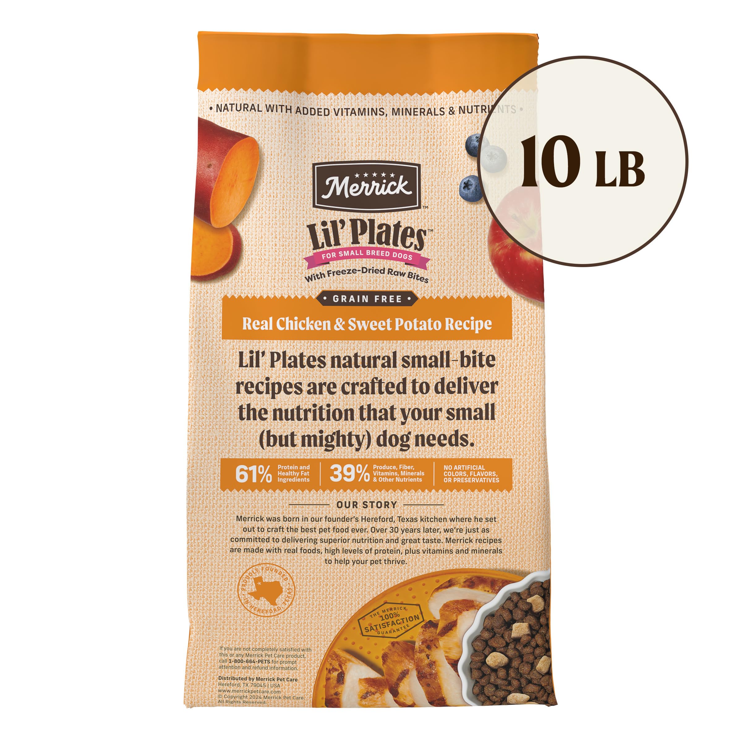 Merrick Lil’ Plates: glucosamine et chondroïtine pour les articulations.