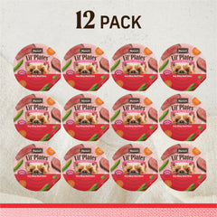 Merrick Lil’ Plates patates-douces-carottes-pommes, repas appétissant pour chiens.