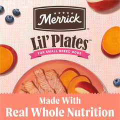 Merrick Lil’ Plates probiotiques : aide digestive pour chien de petite race.