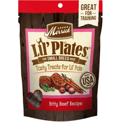 Merrick Lil’ Plates sachet sans céréales, morceaux mini pour petits chiens