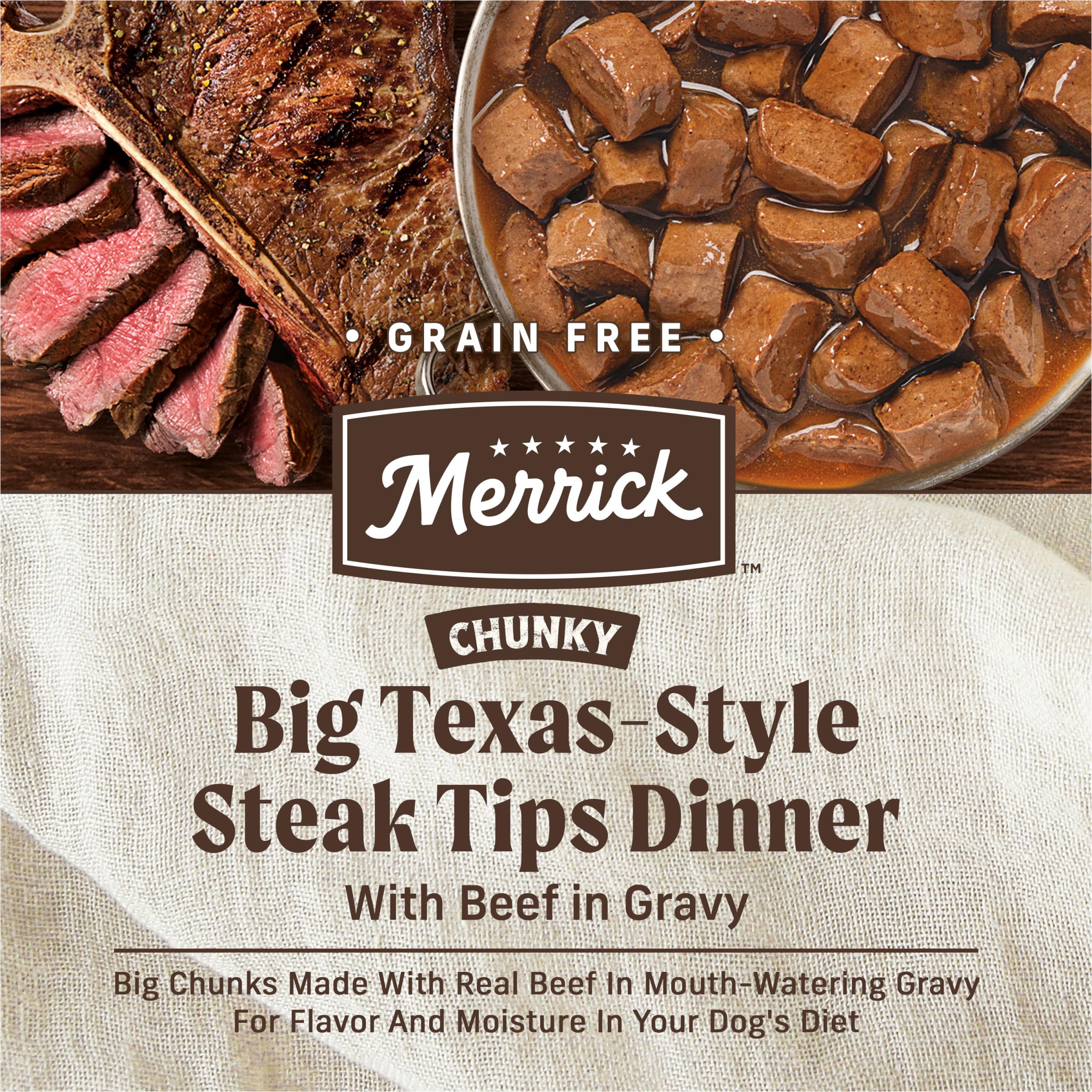 Merrick Morceaux boeuf généreux dans sauce appétissante