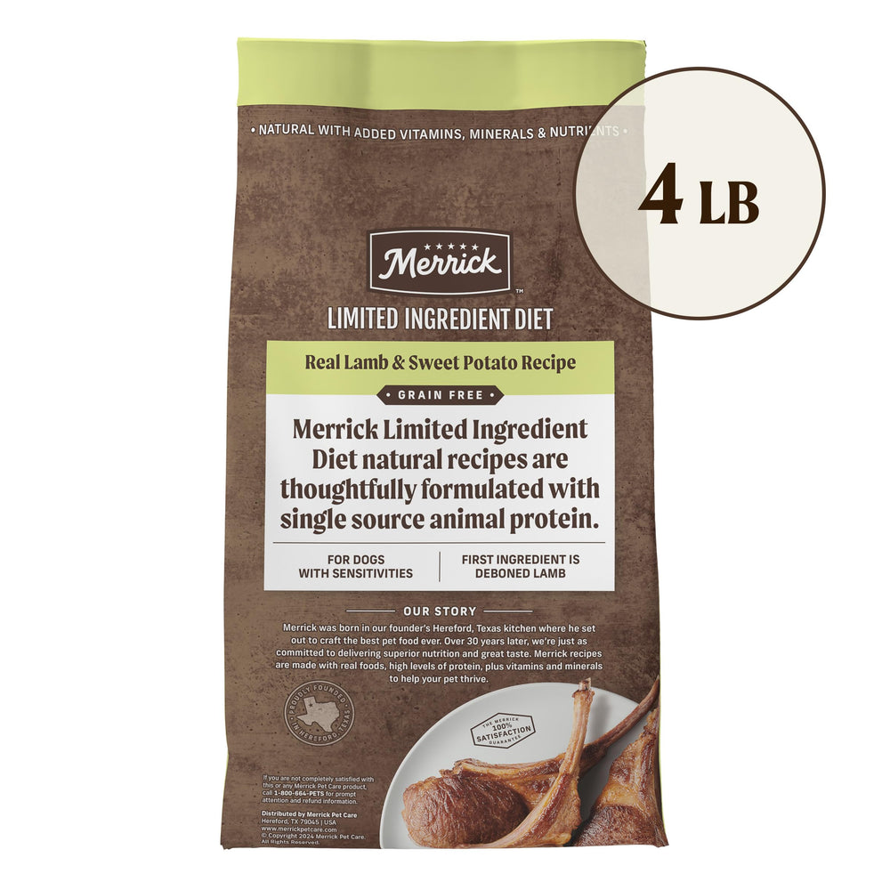 Merrick-naturel-vitamines-mineraux: nutriments essentiels dans une base naturelle.