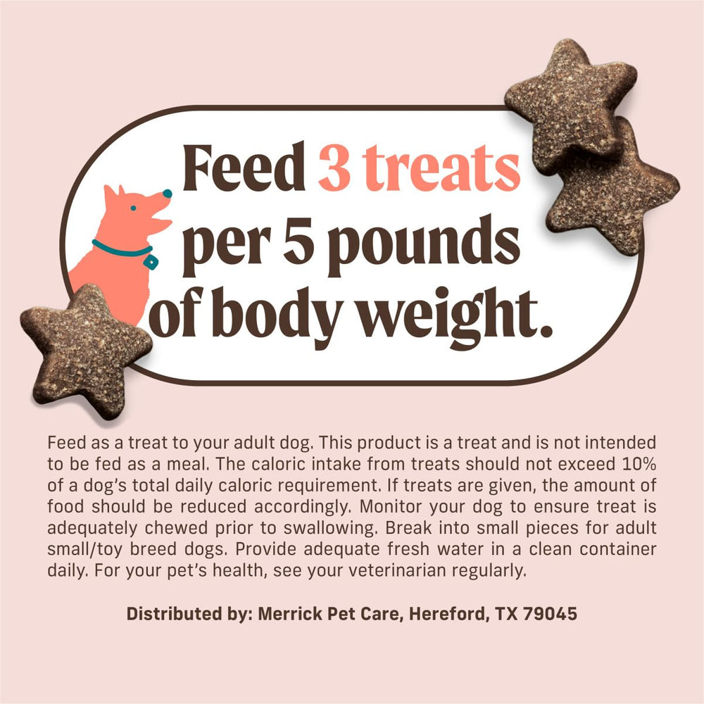 Merrick Power Bites – fabriqué aux États-Unis, qualité et traçabilité pour votre chien.