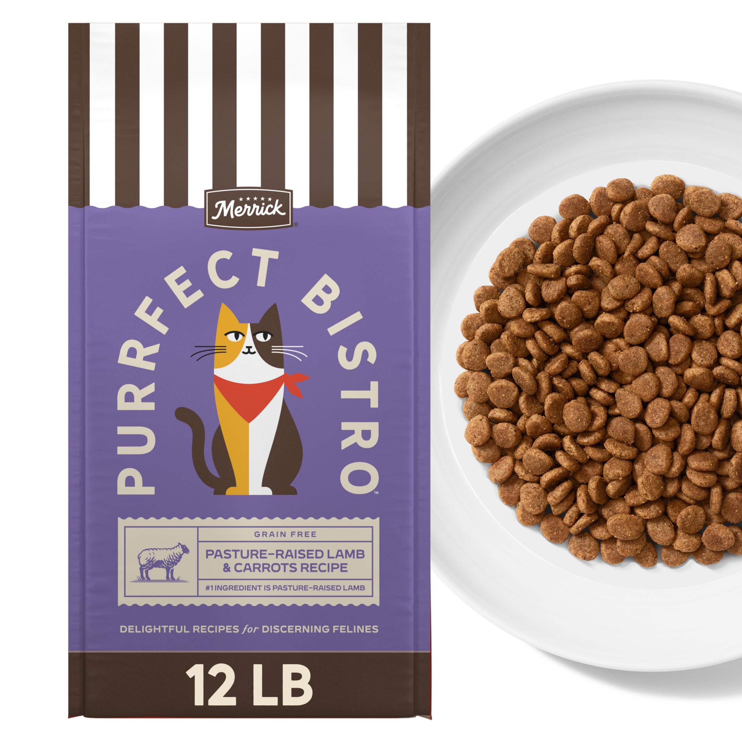 Merrick Purrfect Bistro: agneau premier ingrédient pour muscles et appétit sain
