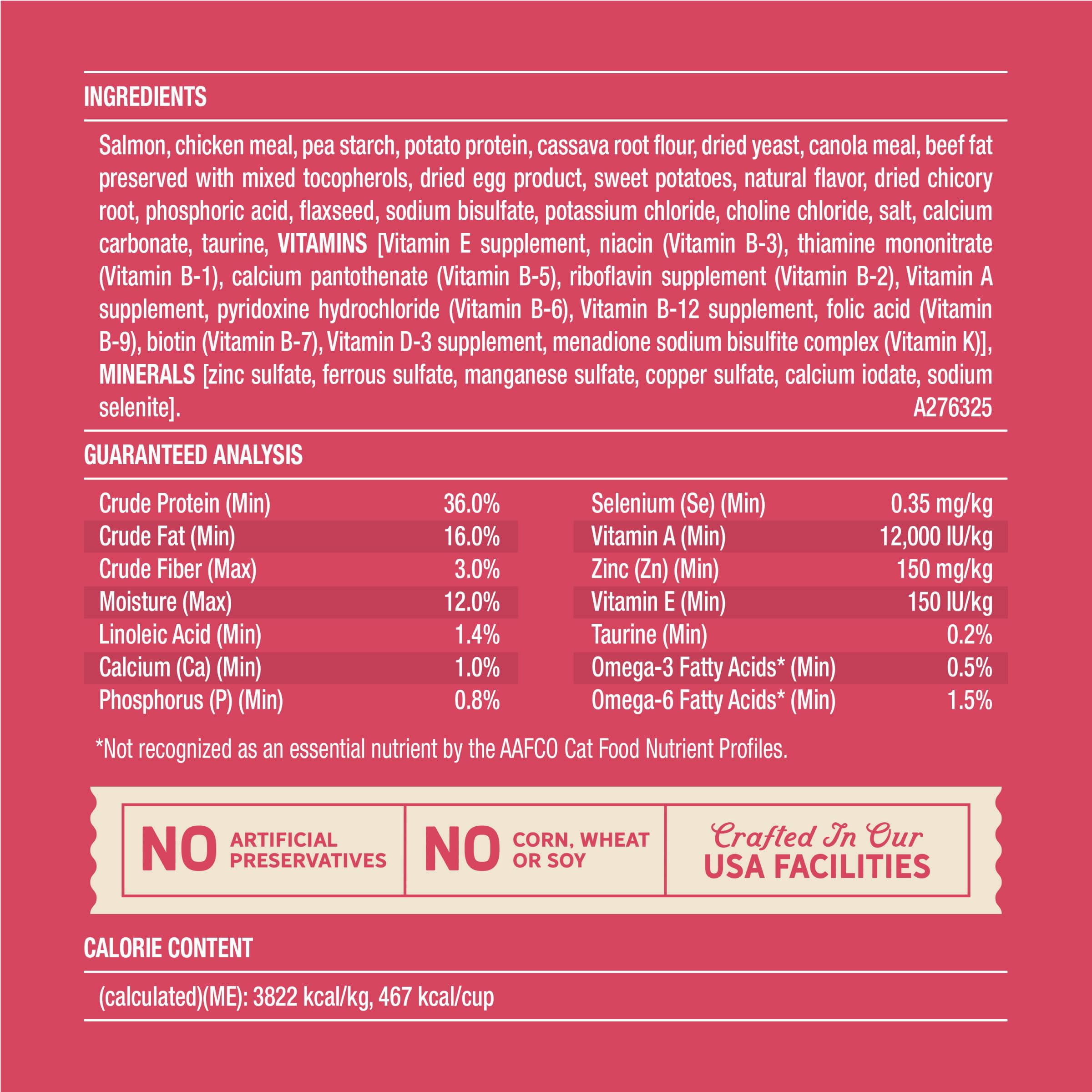 Merrick Purrfect Bistro antioxydants pour soutenir l'immunité naturelle du chat.