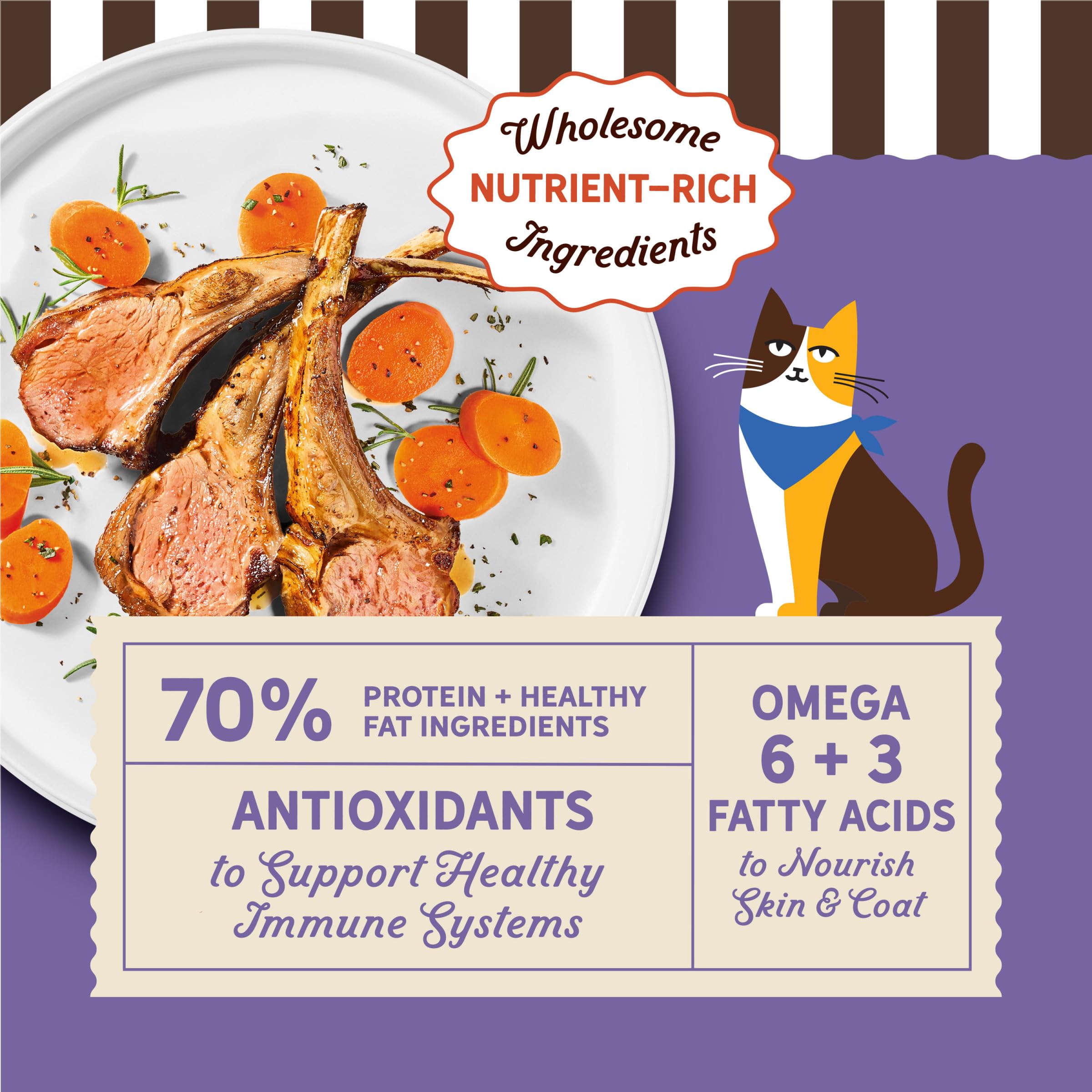 Merrick Purrfect Bistro: carottes réelles pour des nutriments naturels