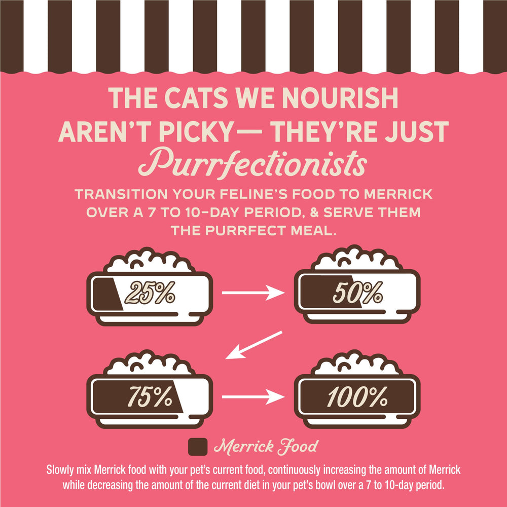 Merrick Purrfect Bistro: idéal pour chats adultes, intérieur et extérieur.