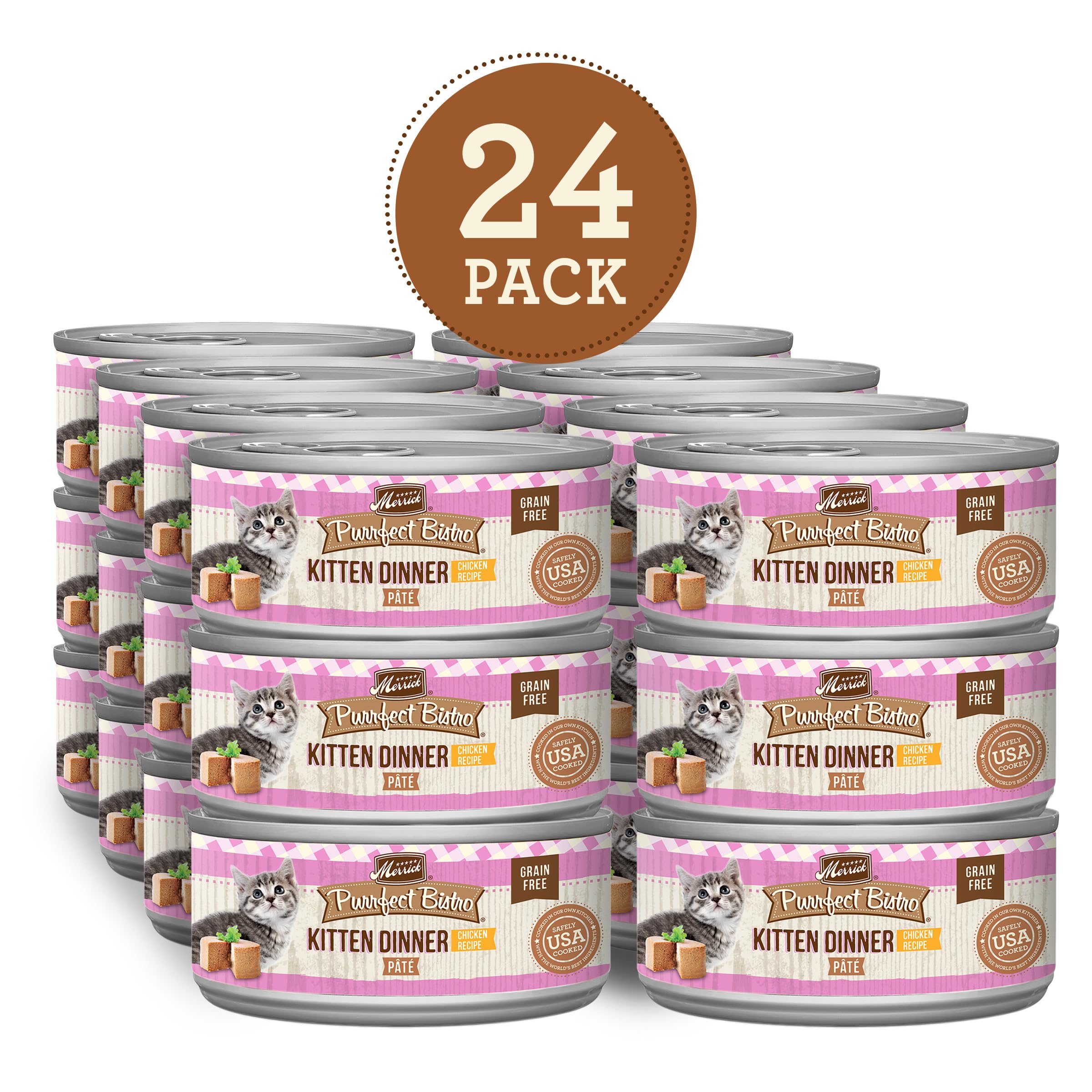 Merrick Purrfect Bistro Pate grain-free sans céréales pour chaton