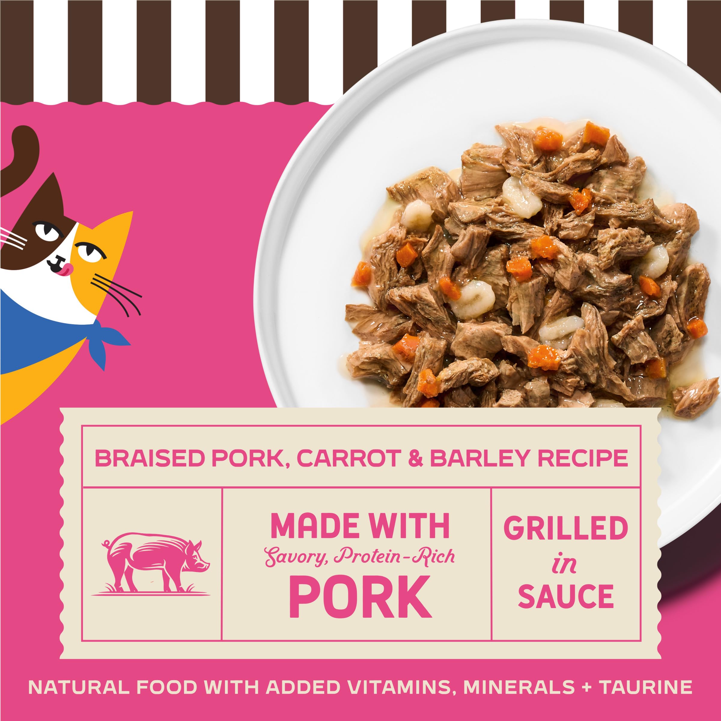 Merrick Purrfect Bistro: morceaux de porc tendres dans une sauce aromatique.