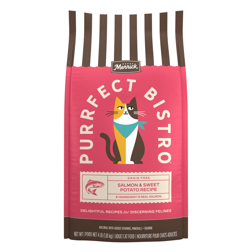 Merrick Purrfect Bistro oméga-6 et oméga-3 pour peau et poil sains.