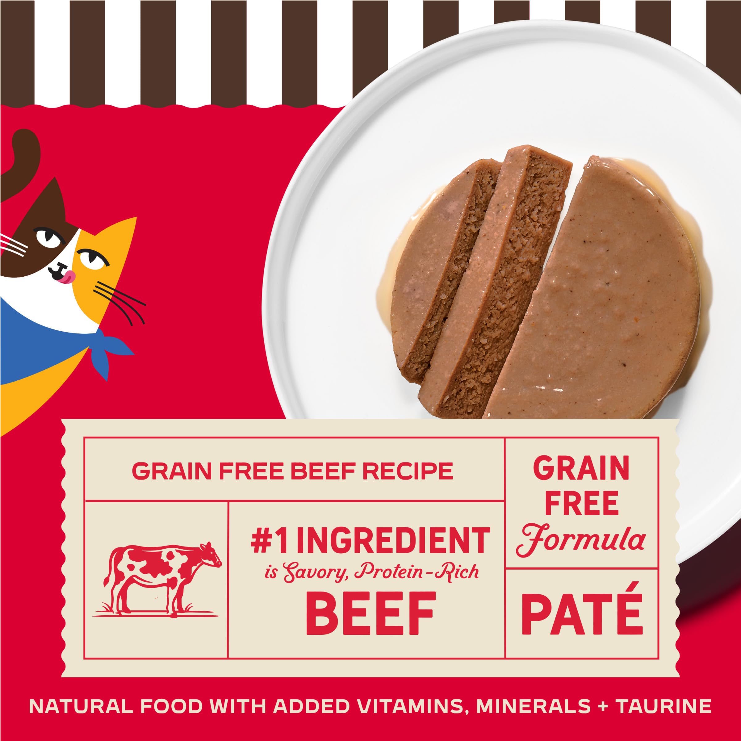 Merrick Purrfect Bistro pate humide soyeuse – texture agréable pour repas quotidiens.
