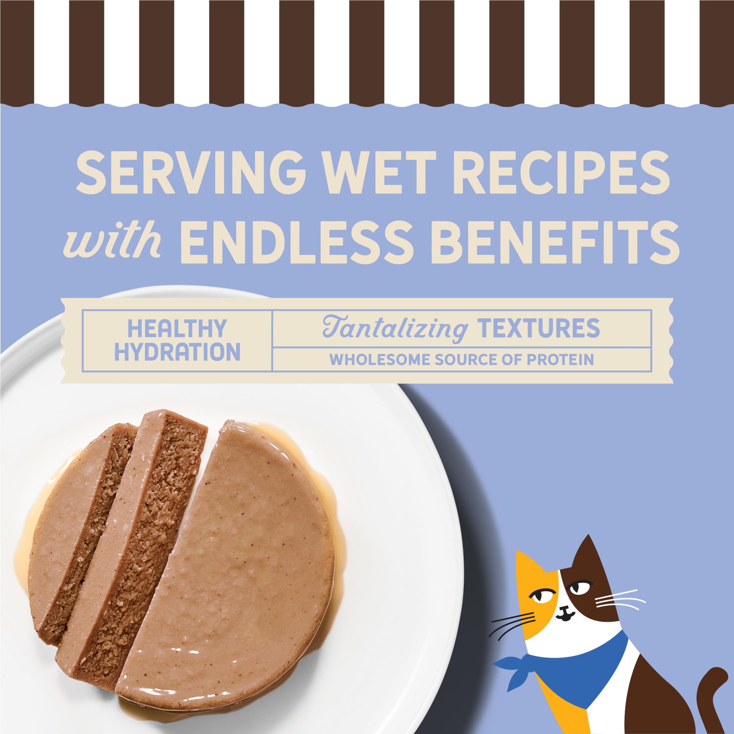 Merrick Purrfect Bistro Pâté au thon, sans colorants ni conservateurs artificiels.