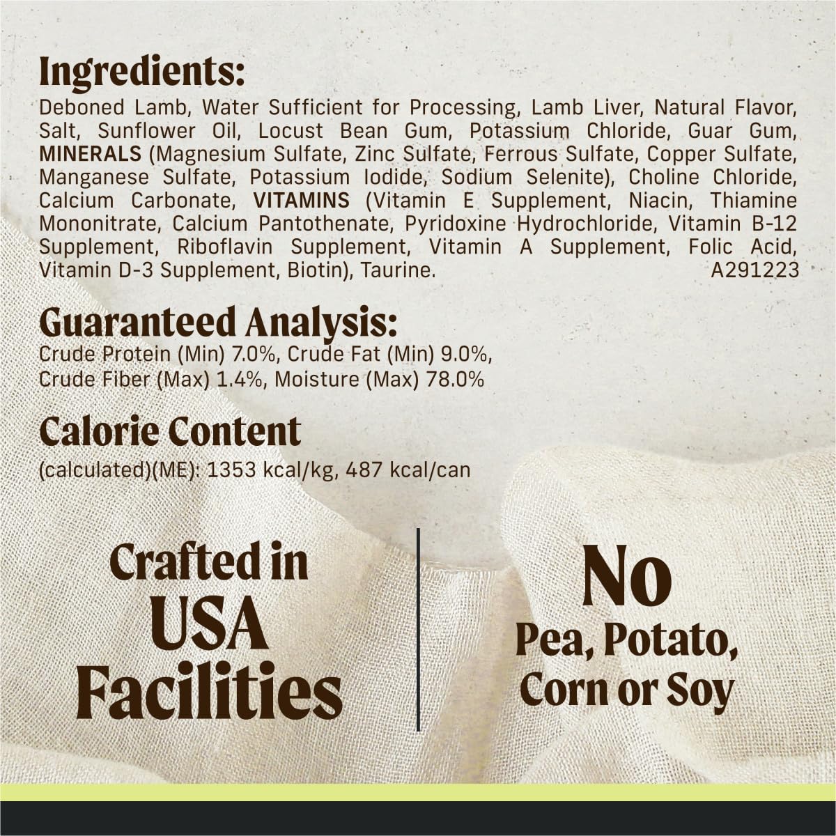 Sans additifs artificiels, Merrick demeure une alimentation naturelle.