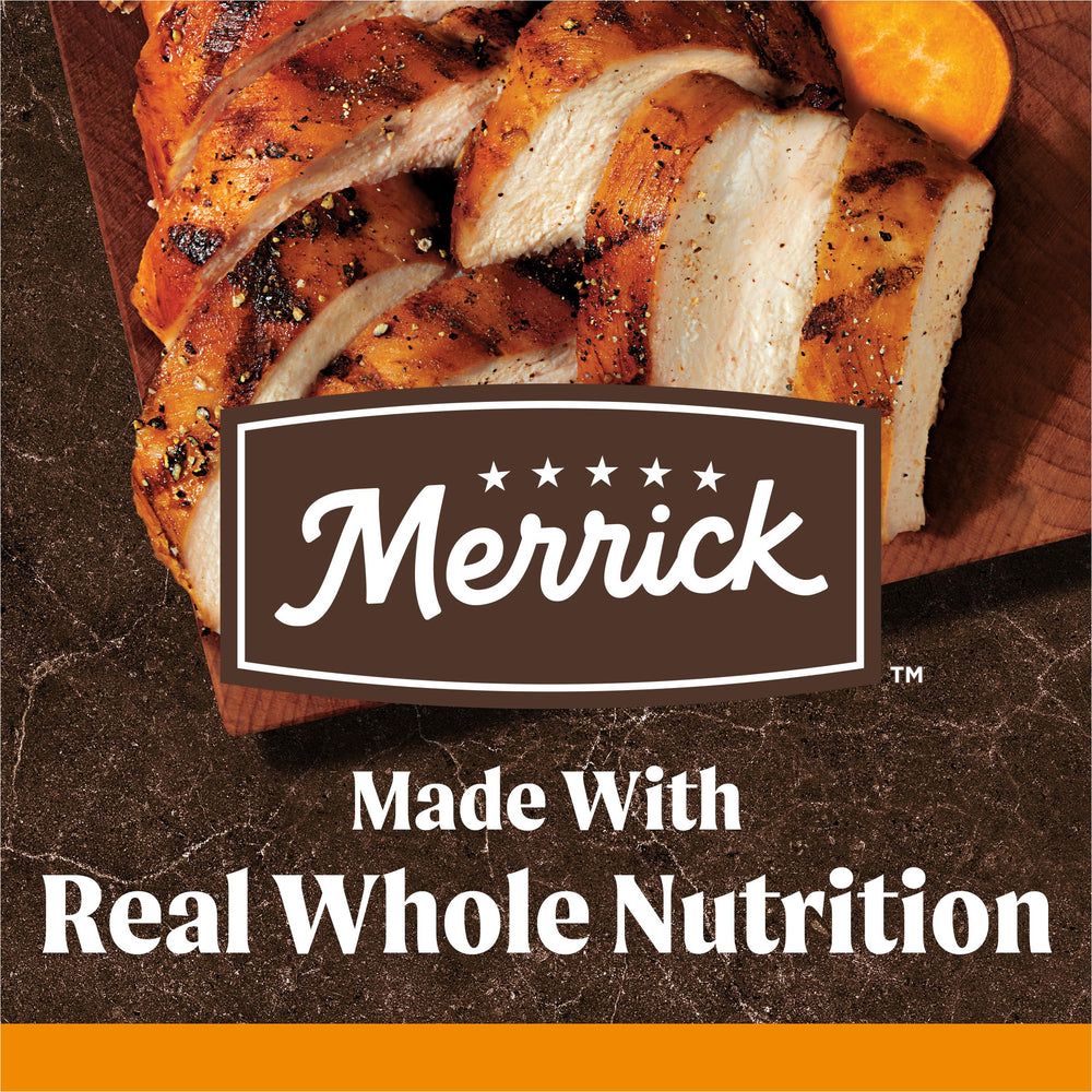 Merrick: croquettes à taux élevé de protéines pour chiens actifs.