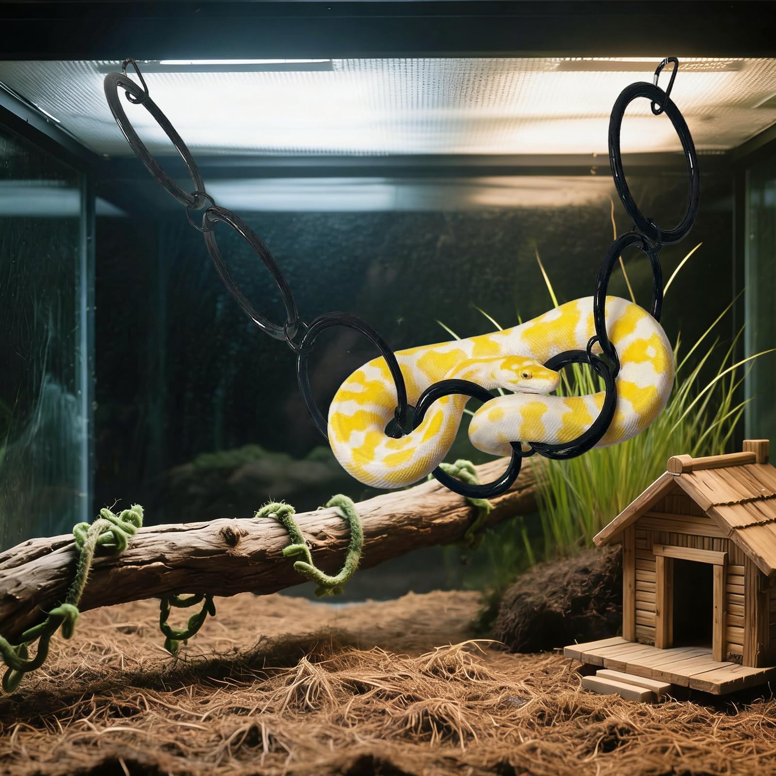 MervothixA accessoire réptile favorise mouvement et curiosité dans l'habitat.