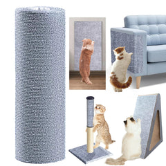MESIXI protège-mobilier chat 120x15,8: tapis sisal qui prévient les griffes sur canapé.