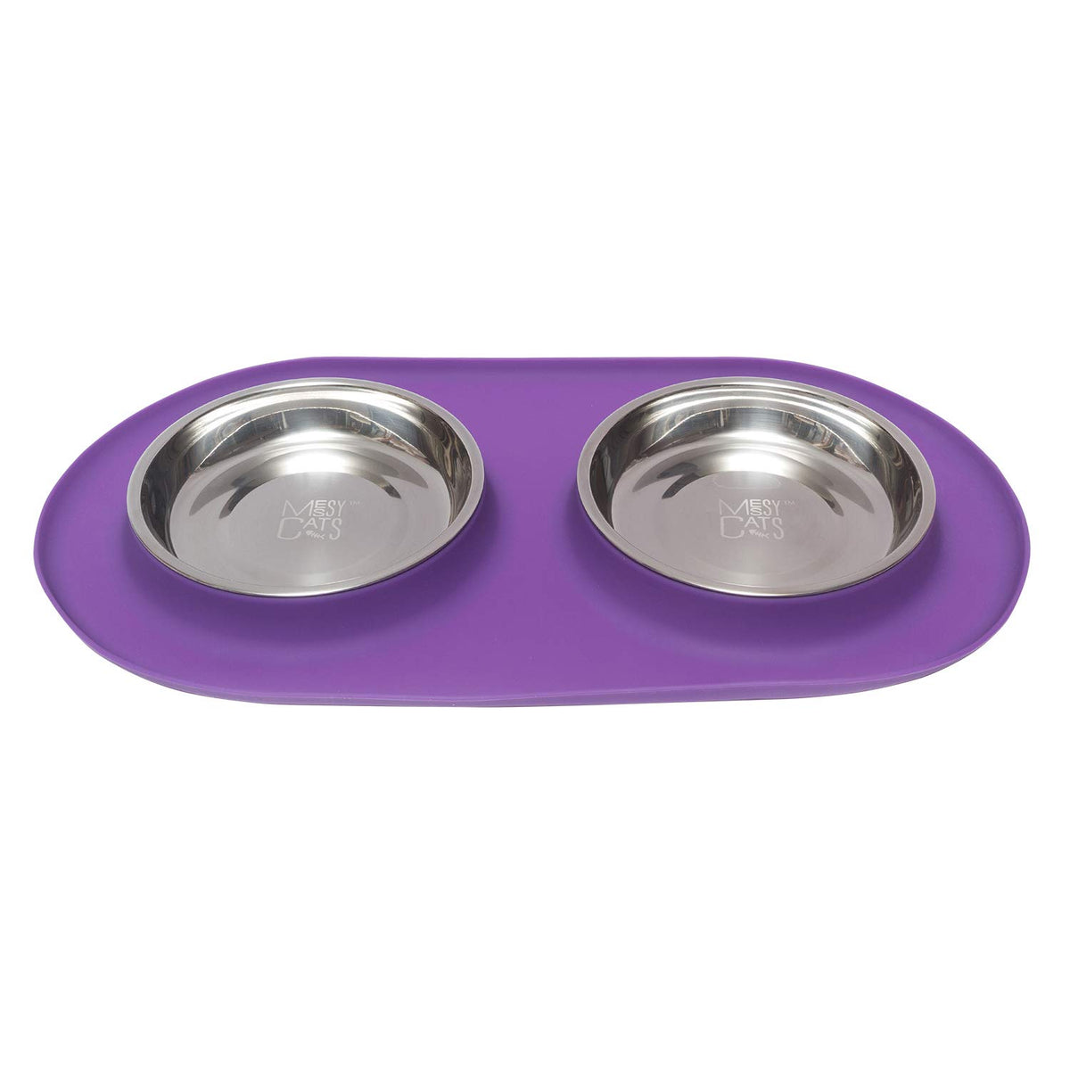 Messy Cats, bols-inox-ronde: stabilité et nettoyage facile lors des repas.