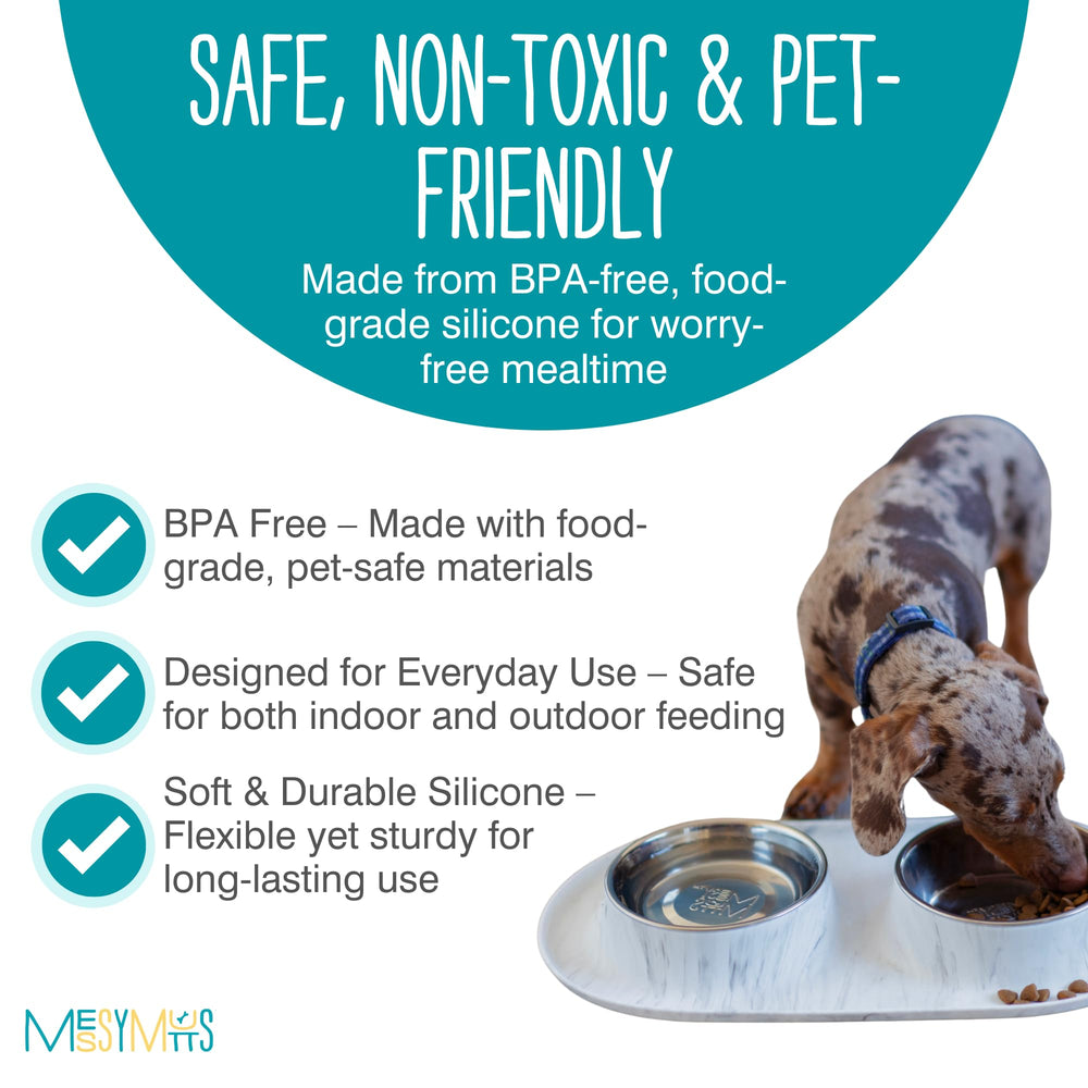 Messy Mutts couvercles silicone hermétiques, idéaux pour voyager et conserver les restes.