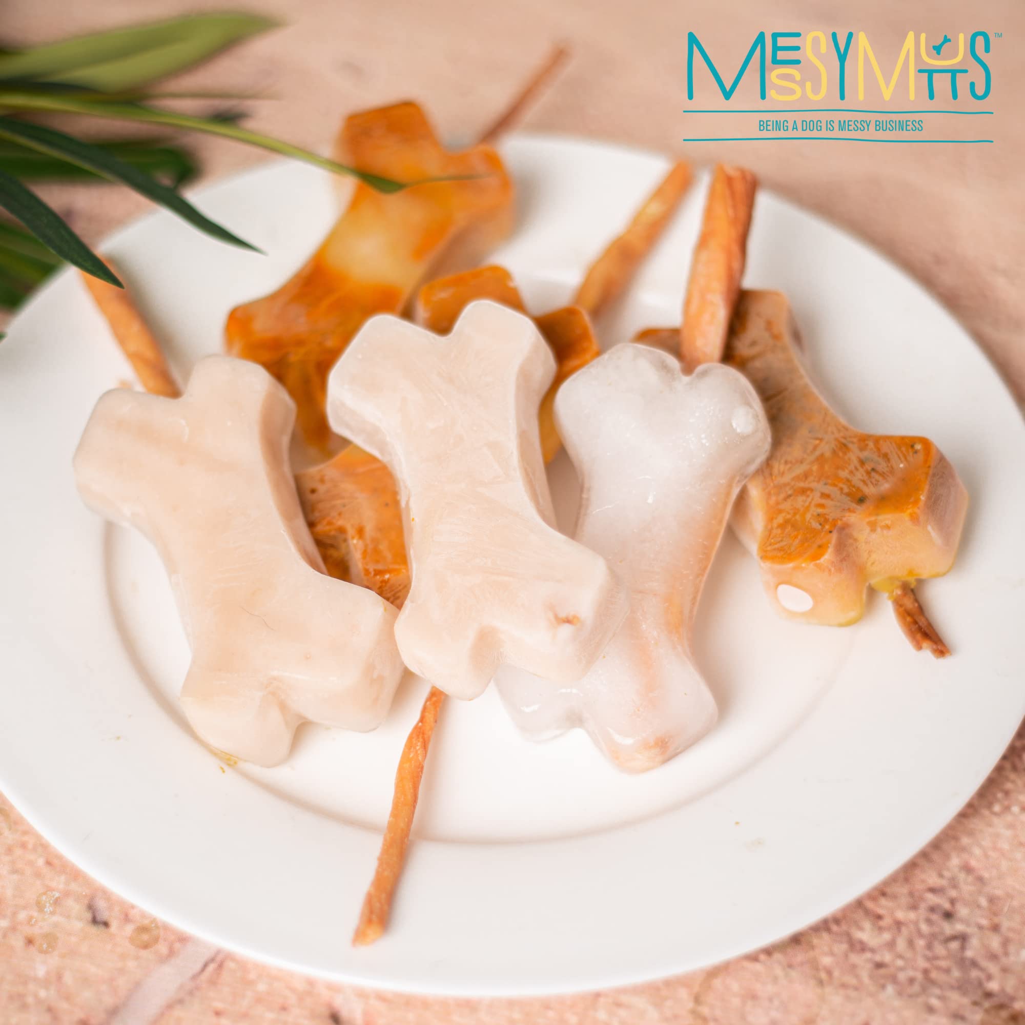 Messy Mutts glace-chien design anti-déversement.